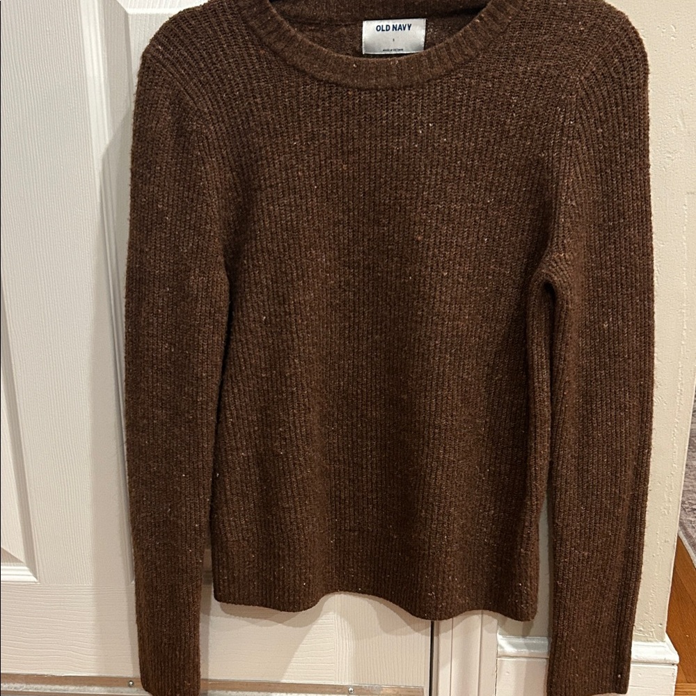 Old Navy Women's Brown Crew Neck Sweater Size Small